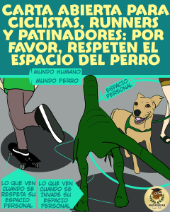 carta abierta de perros a ciclistas y patinadores